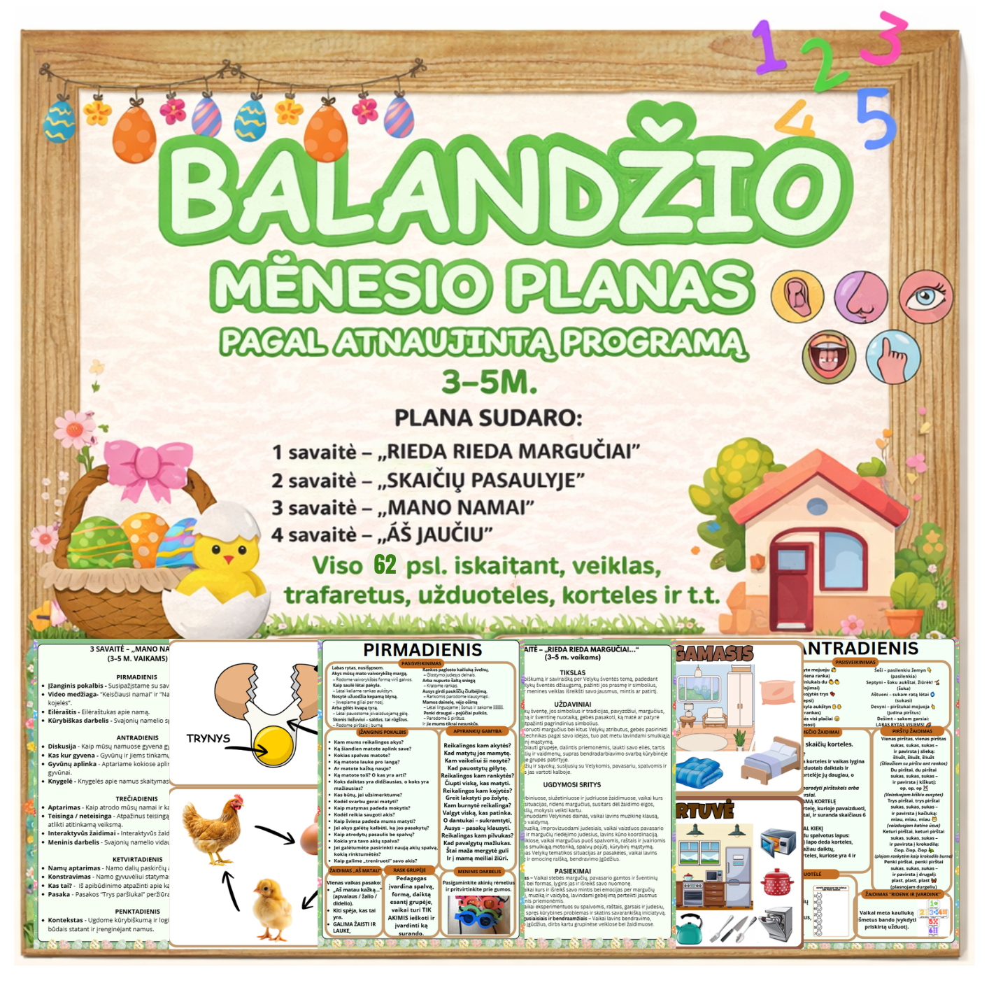 BALANDŽIO MĖNESIO PLANAS
