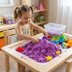 KINETINIS SMĖLIS 1 kg. (violetinės spalvos)