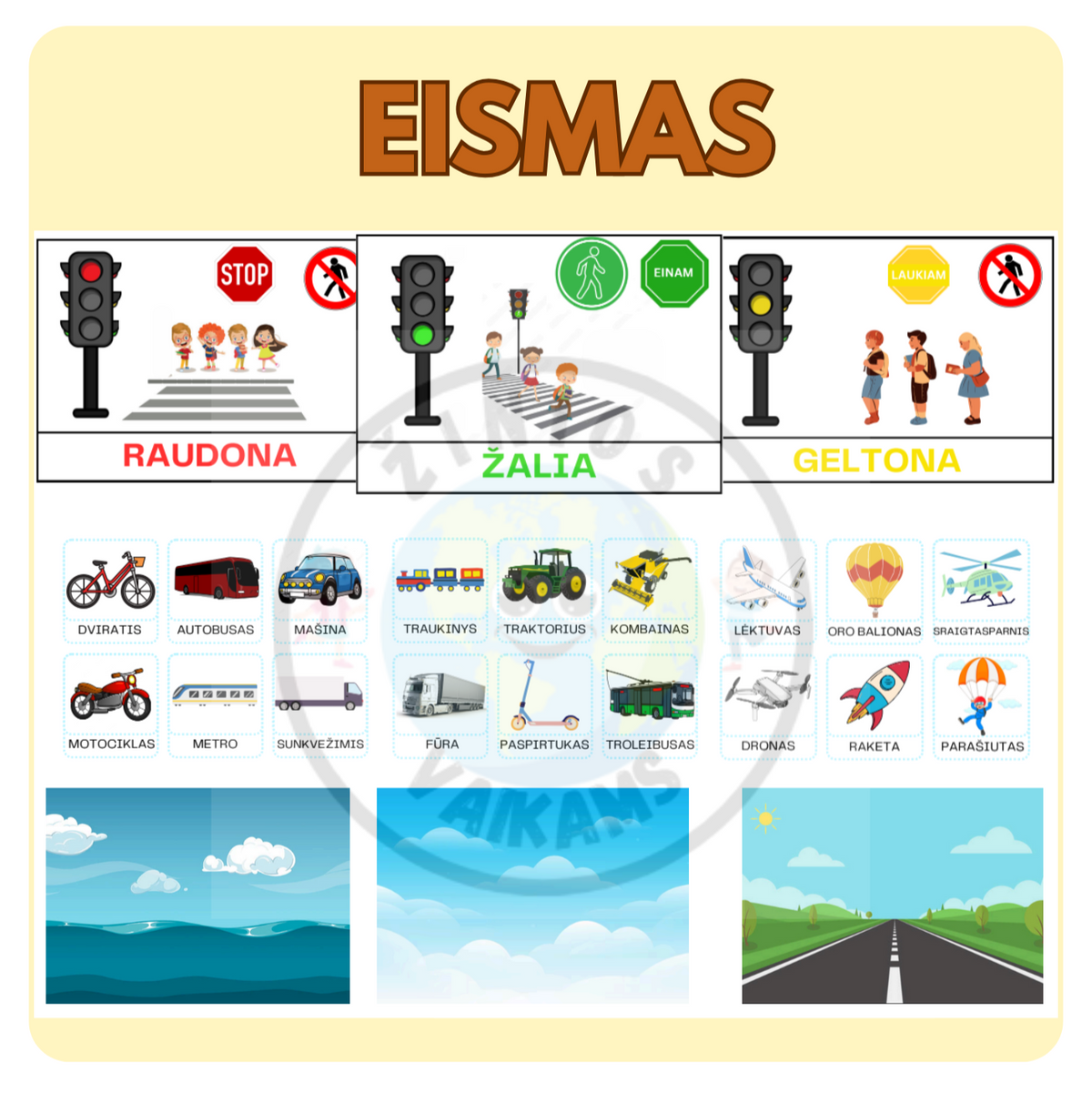 EISMO/TRANSPORTO KORTELĖS
