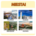 LIETUVOS MIESTŲ KORTELĖS