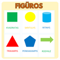 GEOMETRINIŲ FIGŪRŲ KORTELĖS