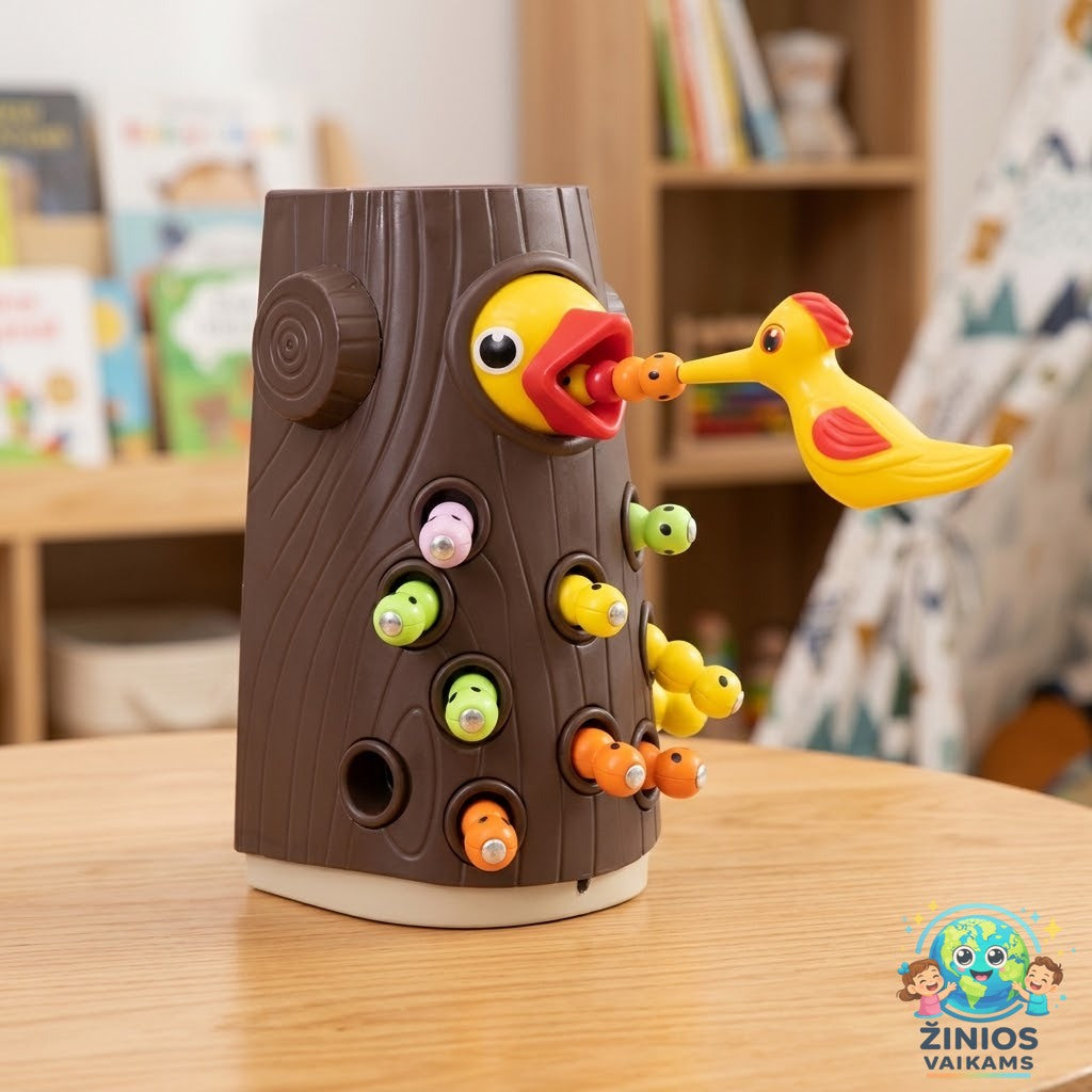 MONTESSORI MAGNETINIS KIRMĖLIUKŲ MEDIS