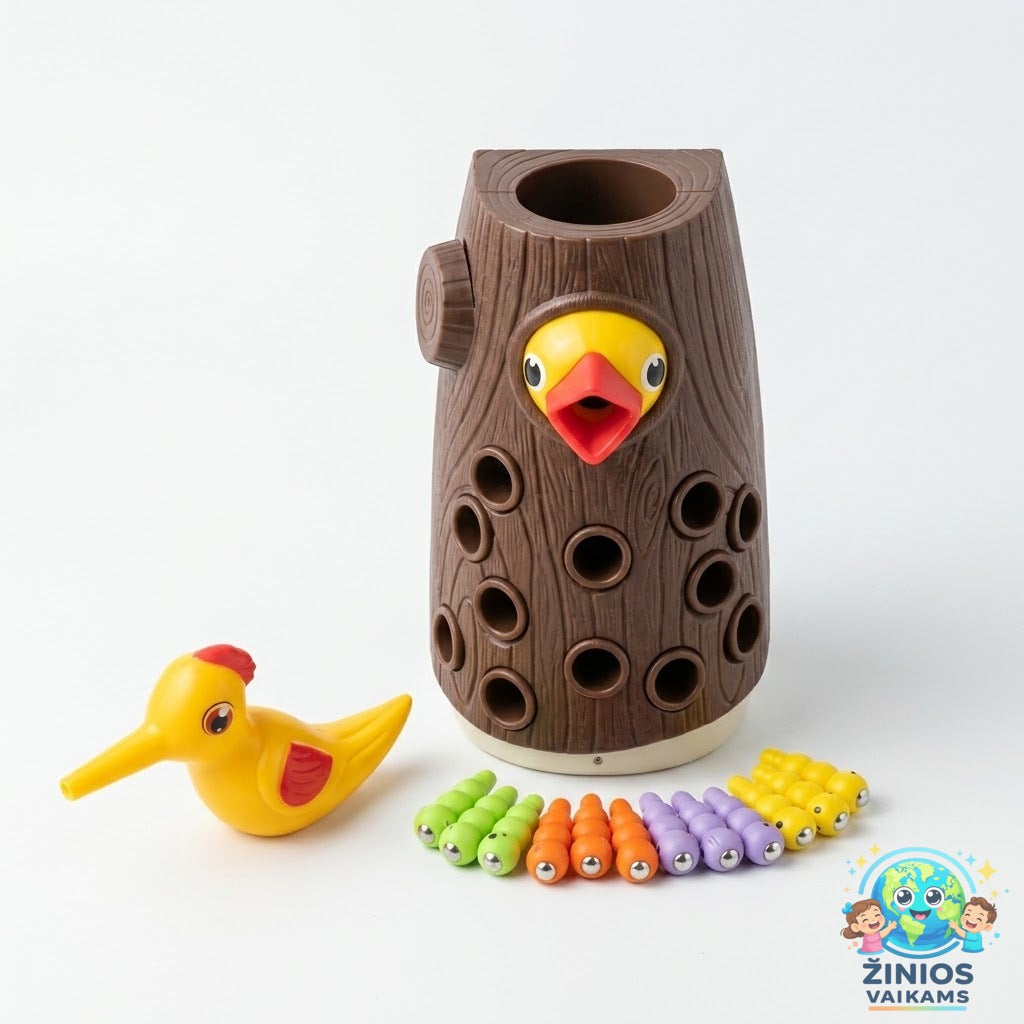 MONTESSORI MAGNETINIS KIRMĖLIUKŲ MEDIS