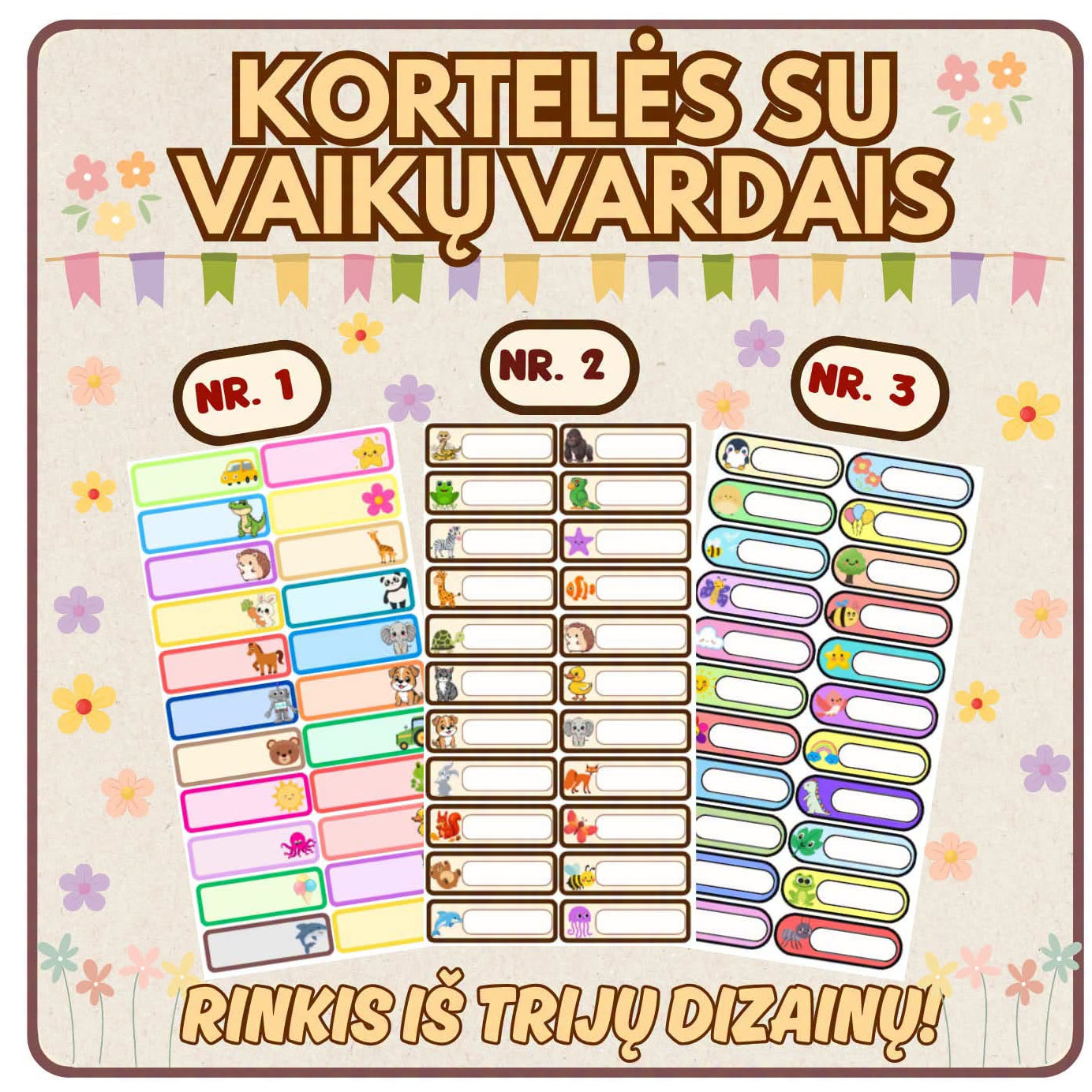 VARDŲ KORTELĖS