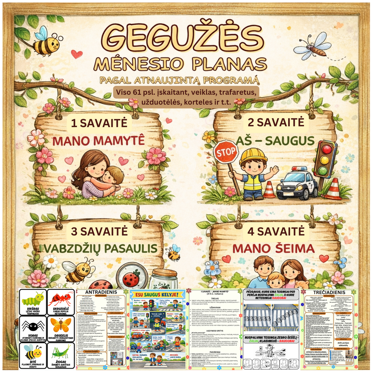 GEGUŽĖS MĖNESIO PLANAS