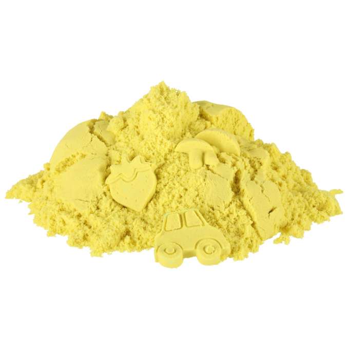 KINETINIS SMĖLIS 1 kg. (geltonos spalvos)