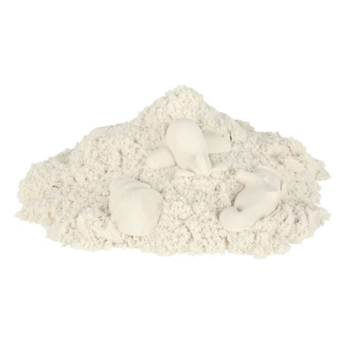 KINETINIS SMĖLIS 1 kg. (balkšvos spalvos)