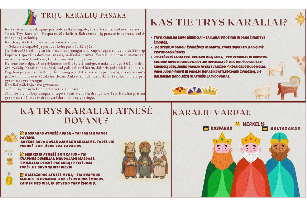SKAIDRĖS TRIJŲ KARALIŲ TEMA