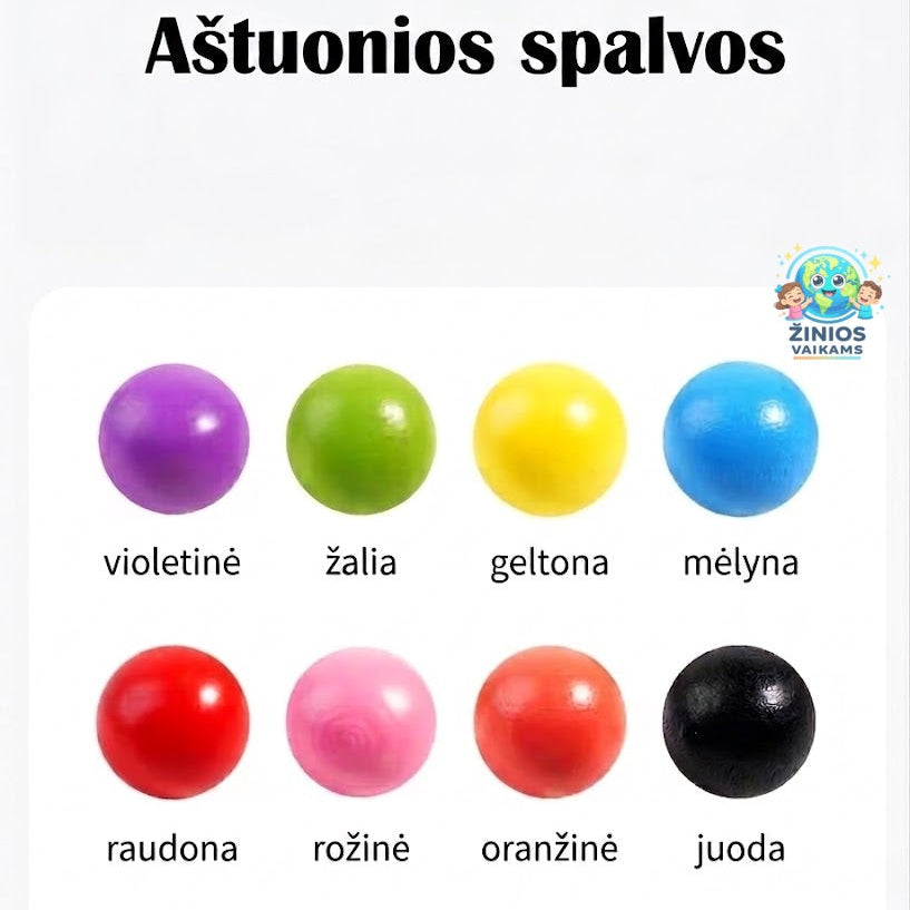 RŪŠIAVIMO IR SPALVŲ MOKYMOSI RINKINYS