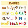 RAIDŽIŲ KORTELĖS