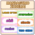 MANDAGUMO ŽODELIAI